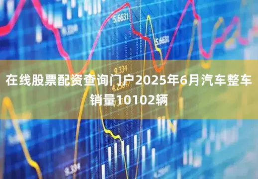 在线股票配资查询门户2025年6月汽车整车销量10102辆